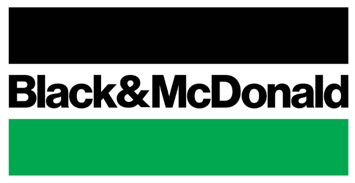 black and mcdonald logo