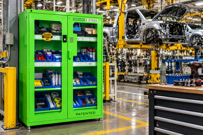 Green Supply Cabinet in Auto Assembly Plant