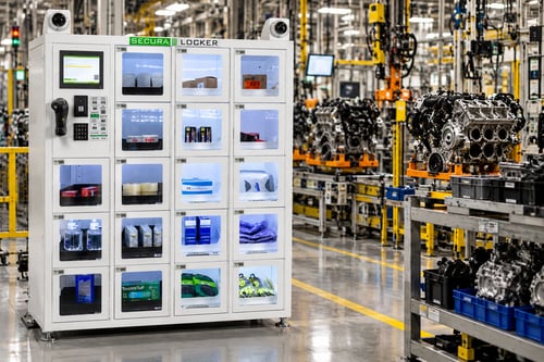 Secura Locker on the Engine Assembly Line
